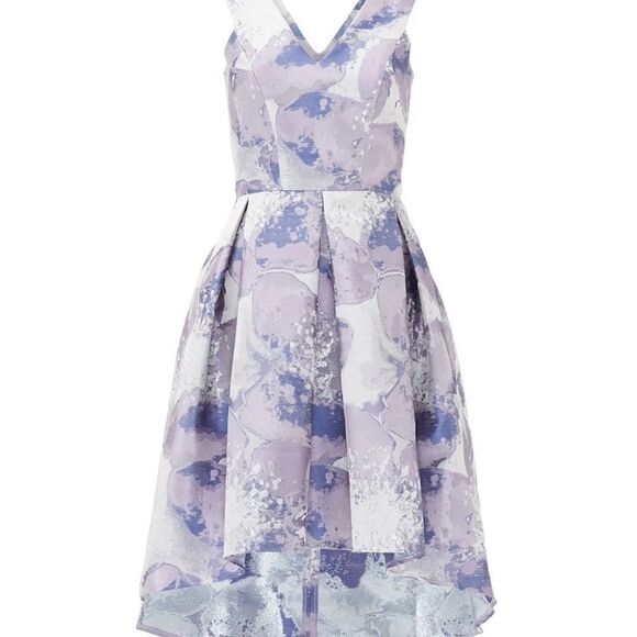 Slate and Willow Purple and silver Gabi cocktail dress size 8 - Picture 1 of 16